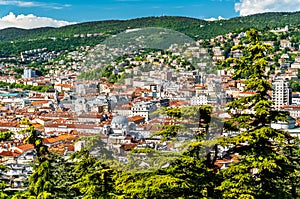 Panorama of Trieste city in Italy