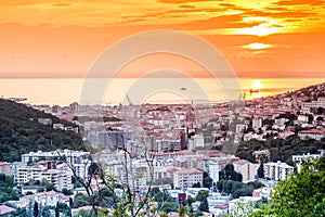 Panorama of Trieste, Italy