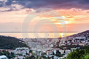 Panorama of Trieste, Italy