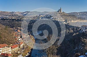 Panorama of Tsarevets Fortress, Bulgaria photo