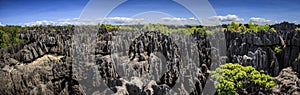 Panorama of the tsingy, karst limestone formation, Melaky Region, Madagascar