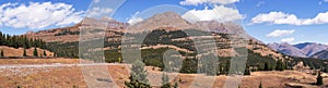 Panorama of Turks Head 12,734 feet along the San Juan Skyway