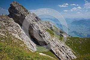 Panorama of the Upper Engadine from Muottas Muragl, Switzerland