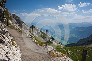 Panorama of the Upper Engadine from Muottas Muragl, Switzerland