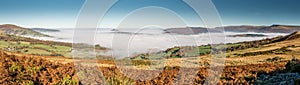 Panorama of Usk Valley