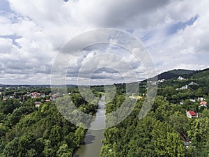 Panorama of Ustron in Poland