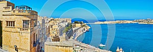 Panorama of Valletta from Upper Barrakka Gardens viewpoint, Malt photo