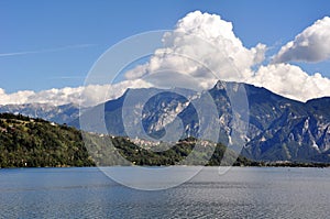 A panorama of the Valsugana in Trentino Alto Adige