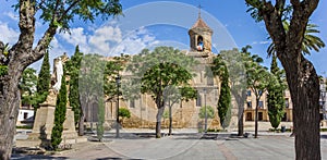 Panorama of Vazquez de Molina Square in Ubeda photo