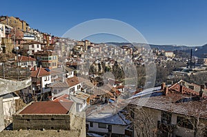 Panorama of Veliko Tarnovo in Bulgaria