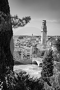 panorama of Verona with view of the old dome