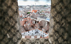 Panorama of Vienna from Stephansdom cathedral