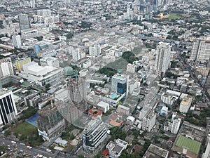 Panorama view from the 101st floor of Bangkok