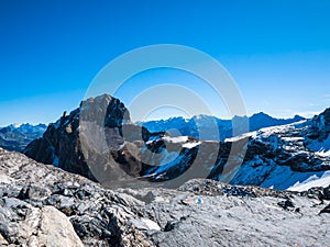 Panorama view of the Alps