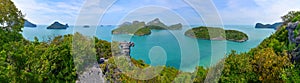 Panorama view of ang thong Island ,Archipelago in Thailand