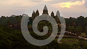 panorama view of Angkor Wat in Siem Reap
