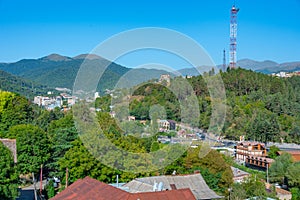Panorama view of Armenian town Dilijan