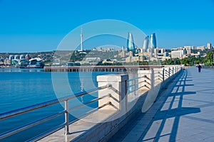 Panorama view of Baku in Azerbaijan