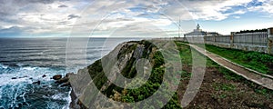 Panorama view of the Cabo de Busto lighthouse photo