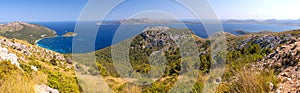 Panorama View of Cala Pi de La Posada in Mallorca, Spain