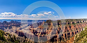 Panorama view at Cape Royal on the North Rim of the Grand Canyon