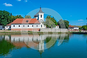 Panorama view of Capriana monastery in Moldova