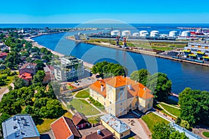 Panorama view of Castle of Livonian order in Ventspils, Latvia