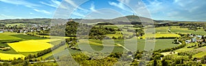 Panorama view on castle Vetzberg in Hesse photo