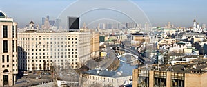Panorama view of the central part of Moscow