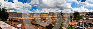 Panorama view of Cuzco (Cusco), Peru