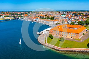 Panorama view of Danish town Sonderborg