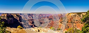 Panorama View of a deep canyon at Cape Royal on the North Rim of the Grand Canyon photo