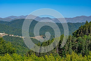 Panorama view of Dilijan national park in Armenia