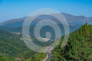 Panorama view of Dilijan national park in Armenia