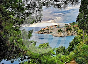 Panorama view of Dubrovnik , Croatia