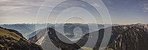 Panorama view Ebner Joch mountain in Tyrol, Austria photo