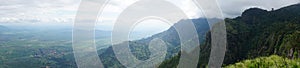 Panorama of the view from the edge of the Usambara Mountains, Lushoto