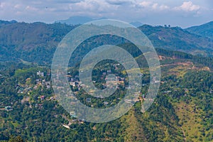 Panorama view of Ella at Sri Lanka