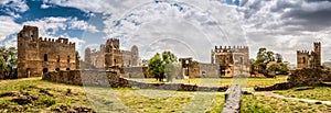 Panorama view at the Fasilides castle