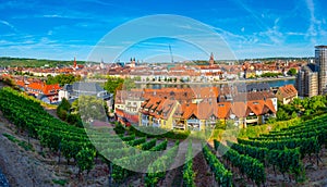 Panorama view of German town W?rzburg