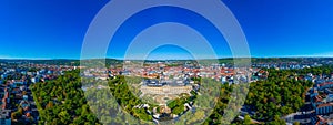 Panorama view of German town W?rzburg and Residenz palace