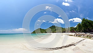 Panorama view of Haad Khuad Beach  or bottle beach in Phangan Island.