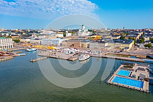 Panorama view of Helsinki in Finland