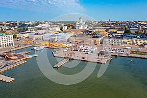 Panorama view of Helsinki in Finland