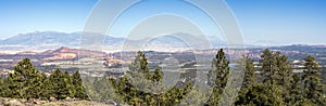 Panorama view from the Larb Hollow Overlook in the Dixie National Forest, Utah, USA