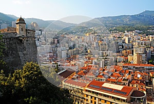 Panorama view on Le Condamine district in Monaco