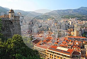 Panorama view on Le Condamine district in Monaco photo