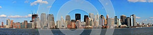 The Panorama View of Lower Manhattan Skyline