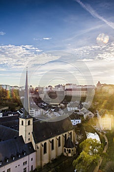 Panorama view of Luxembourg City