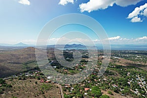 Panorama view of Managua city Nicaragua